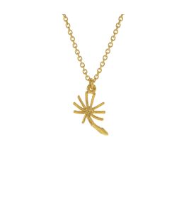 Gold Plate Dandelion Fluff Necklace Product Photo