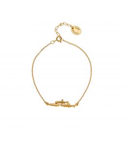 Gold Plate Shoal of Fish Bracelet Product Photo
