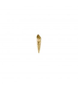 18ct Yellow Gold Turret Shell Single Stud Earring Product Photo