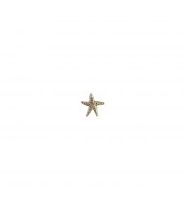 18ct White Gold Teeny Tiny Starfish Single Stud Earring Product Photo