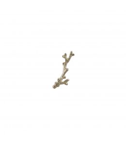 18ct White Gold Branch Coral Single Stud Earring Product Photo