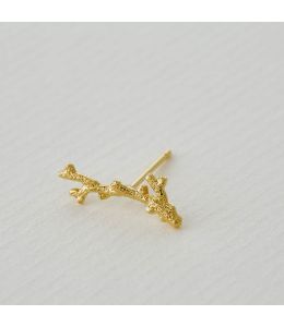 Branch Coral Single Stud Earring