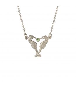 Silver Seahorse Companion Necklace Product Photo
