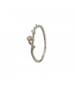 Platinum Fine Coral Texture Opal Ring Product Photo