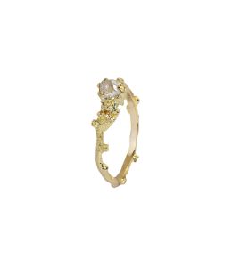 Staghorn Coral Ring with Raw Ocean Diamond Product Photo