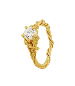 Rosa Alba Ring with 0.5ct 5mm Round Diamond