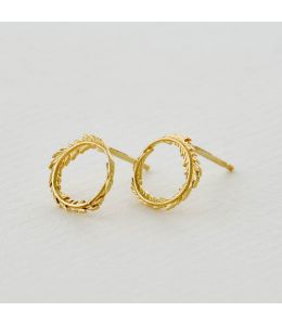 Plume Loop Stud Earrings