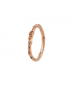 18ct Rose Gold Birch Diamond Band 2mm Product Photo