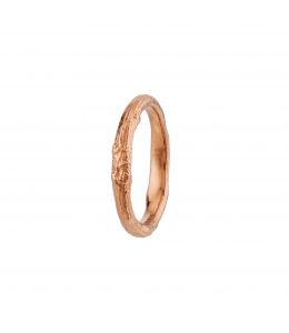 18ct Rose Gold Oak Band 3mm Product Photo
