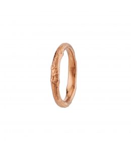 18ct Rose Gold Oak Band 3mm Product Photo