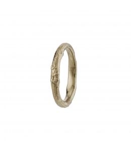 18ct White Gold Oak Band 3mm Product Photo