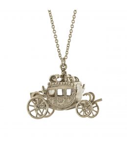 Silver Jubilee Carriage Necklace on Paper