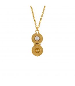 Cannonball Opening Necklace with Hidden Pearl Product Photo