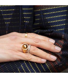 Medi Spinning Dome Signet Ring