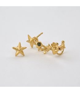 Asymmetric Celestial Climber Earrings