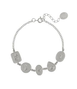 Silver Gratitude for Nature Linked Station Bracelet Product Photo