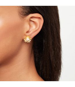 Single Dandelion Flower Stud