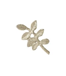 18ct White Gold Verity Leaf Single Stud Earring Product Photo