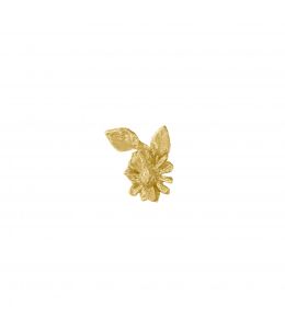 18ct Yellow Gold Isty Bitsy Daisy & Leaf Single Stud Earring Product Photo