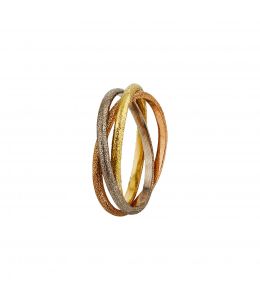Bee Textured Russian Wedding Ring Product Photo