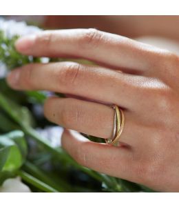 Bee Textured Russian Wedding Ring
