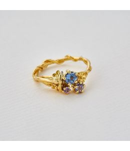 Beekeeper Lilac, Azure and Cerise Sapphire Trilogy Ring