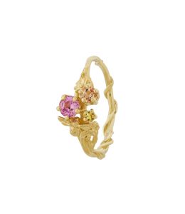 18ct Yellow Gold Beekeeper Pink