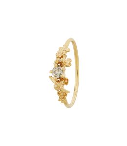 Beekeeper Garden Ring with Pale Teal Sapphire Product Photo