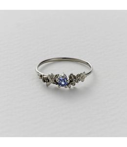 Beekeeper Garden Ring with Lavender Blue Sapphire
