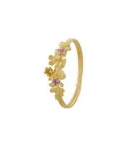 Beekeeper Twist Ring with Purple, Yellow & Pink Sapphires, 18ct Yellow Gold | 18ct Yellow Gold | P