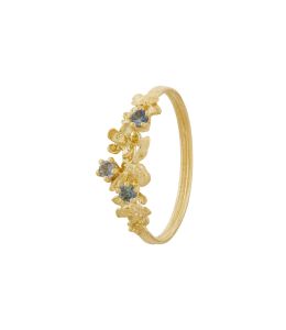 Beekeeper Twist Ring with Blue & Green Sapphires, 18ct Yellow Gold
