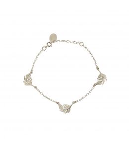 Silver Three Feather Bracelet Product Photo