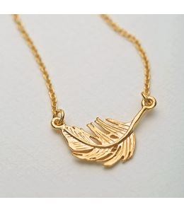 Little Feather Inline Necklace