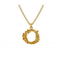 Fine Floral Letter O Necklace