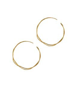 Fine Twist Hoop Earrings on Paper