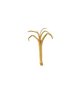 Gold Plate Leek Pin Brooch Product Photo