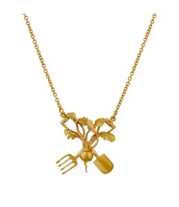 Gold Plate Award Winning Radish Necklace Product Photo