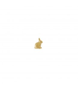 18ct Yellow Gold Teeny Tiny Sitting Bunny Single Stud Earring Product Photo