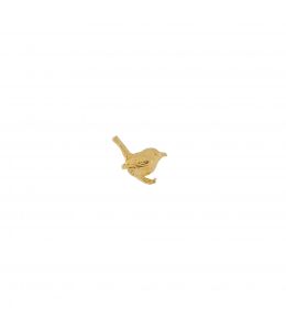 18ct Yellow Gold Teeny Tiny Wren Single Stud Earring Product Photo