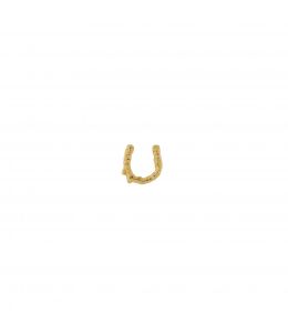 Teeny Tiny Horseshoe Single Stud Earring Product Photo