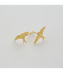 Teeny Tiny Swallow Stud Earrings