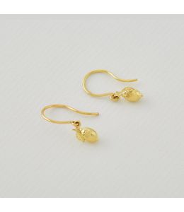 Teeny Tiny Lemon Drop Hook Earrings