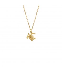 Teeny Tiny Sea Turtle Necklace Product Photo