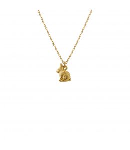 18ct Yellow Gold Teeny Tiny Rabbit Necklace Product Photo