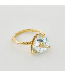 Aquamarine Forest Jewel Ring