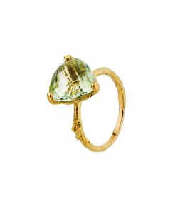 Green Amethyst Forest Jewel Ring