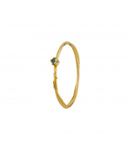 18ct Yellow Gold Aquamarine Fine Vine Ring Product Photo