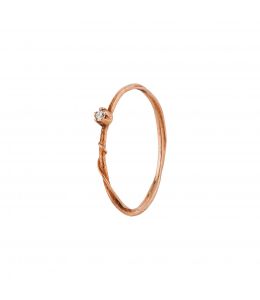 18ct Rose Gold Diamond Fine Vine Ring Product Photo