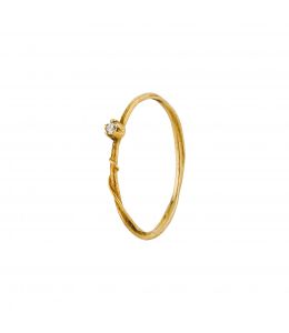 18ct Yellow Gold Diamond Fine Vine Ring Product Photo