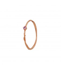 18ct Rose Gold Pink Sapphire Fine Vine Ring Product Photo